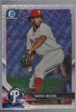 2018 Bowman Draft Chrome Sparkles Refractor Adonis Medina #BDC-128 5fu