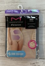 Maidenform Women's Flexees Shapes High Waist Brief FP5000 Beige Small NIP