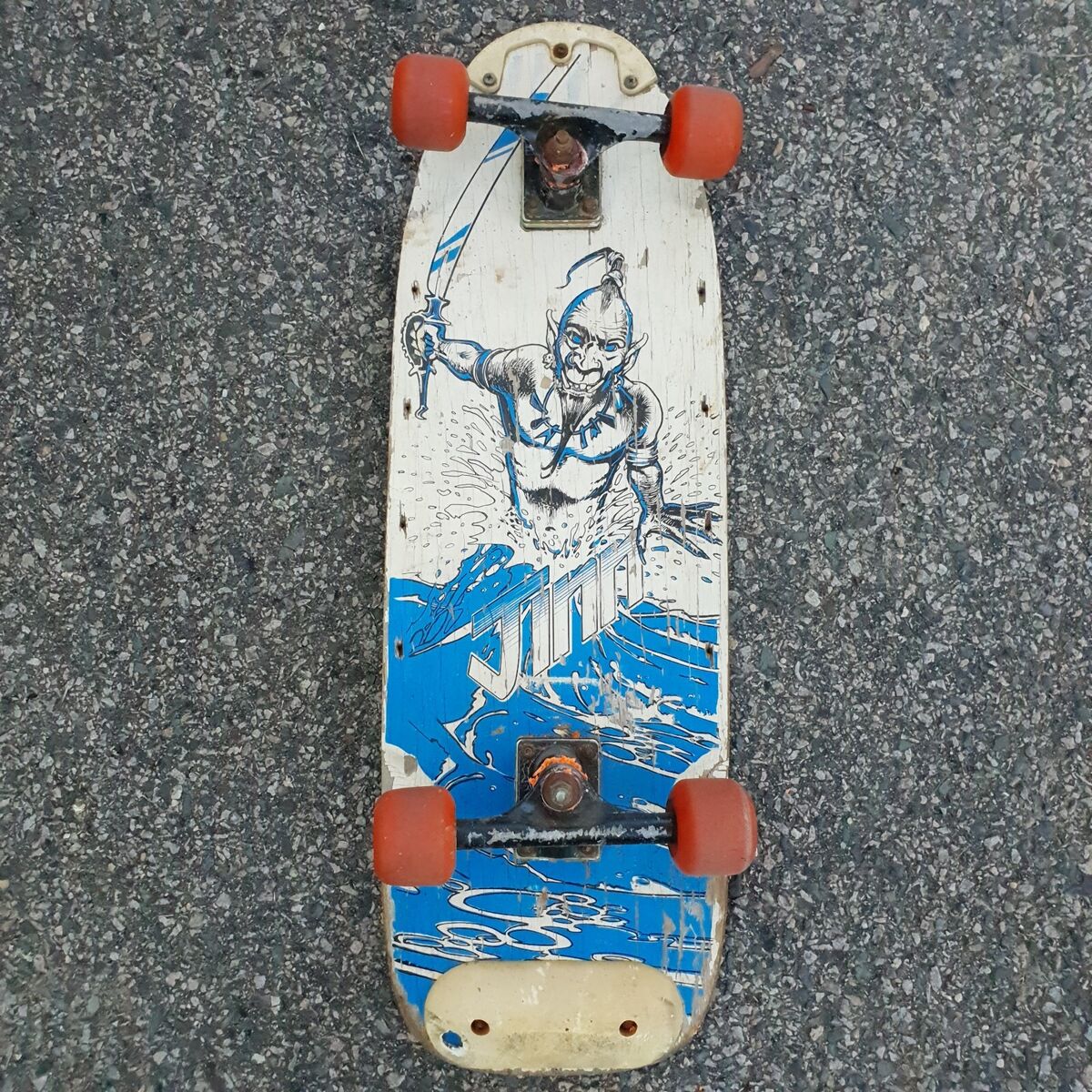 Vintage 1980s Skate Joy Jinn Valterra Skateboard Deck Vintage 1980s Skate Joy Jinn Valterra Skateboard Deck