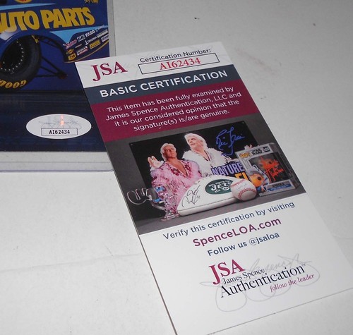 NHRA Funny Car Driver Ron Capps Signed 8X10 Hero Card JSA CERT - Picture 3 of 4