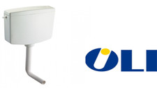 CASSETTA WC A ZAINO esterna OLI IVORY BIANCA in Plastica ABS MonoTasto Scarico