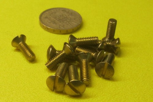 Brass Oval Head Machine Screw Slotted 8-32 x 1/2" Length, 100 pcs - Picture 9 of 11
