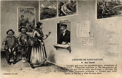 CPA Legende de St-SAULGE - Au Tacot (457121)