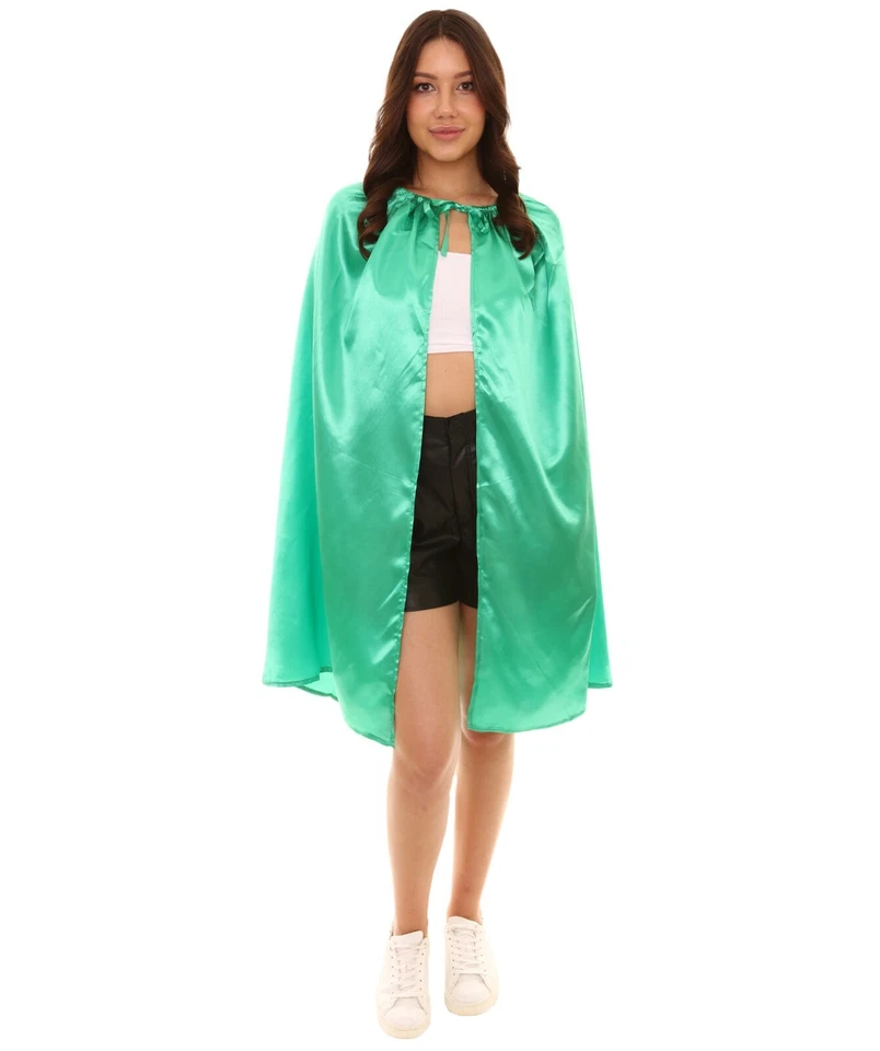 Capa de superhéroe para mujer adulta con conjunto de máscara disfraz de dibujos animados, varios colores, HC-869 Foto 2 de 4