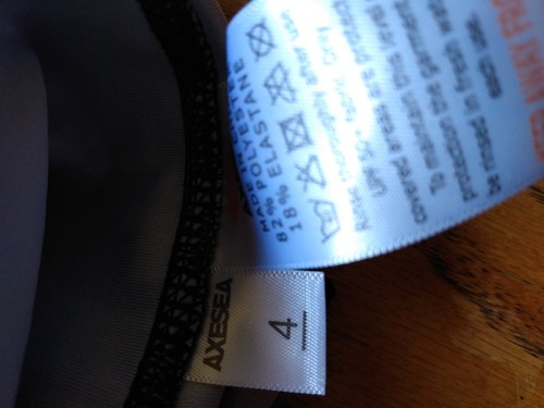 NWT AXESEA Long Sleeve Protection Swim Surf Jacket Zip Shirt Top Swimwear Size 4 - Picture 7 of 7