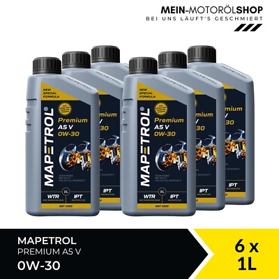 Mapetrol A5 V 0W-30 Volvo VCC BMW Longlife-01 FE API ACEA 6x1 Liter = 6 Liter