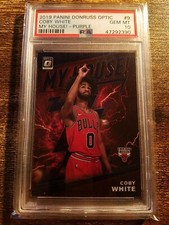 2019 Panini Donruss Optic #9 Coby White RC MY HOUSE! Purple PSA 10