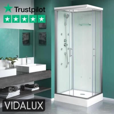 Vidalux RT79 900 x 700 Universal Fitting Rectangle Hydro Shower Cabin