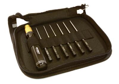 QuickPit 7 Piece Set, Allen Hex Tip w/ 1/4 Adapter (0.05 1.5 1/16 5/64 3/32 2.5)