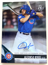 ALFONSO RIVAS 2021 BOWMAN PLATINUM BASEBALL AUTOGRAPH CARD TOP-93 CHICAGO CUBS