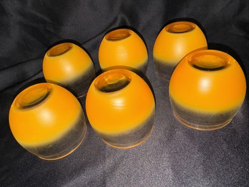 Vintage Blendo Krug 6 Rolly Poly Brille orange Sherbet exquisiter Zustand 1950er - Bild 11 von 16