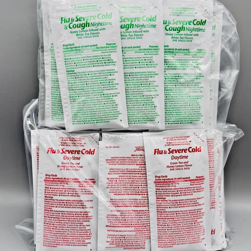 Equate Flu & Severe Cold & Cough Daytime (12)+ Nighttime (36) Packets