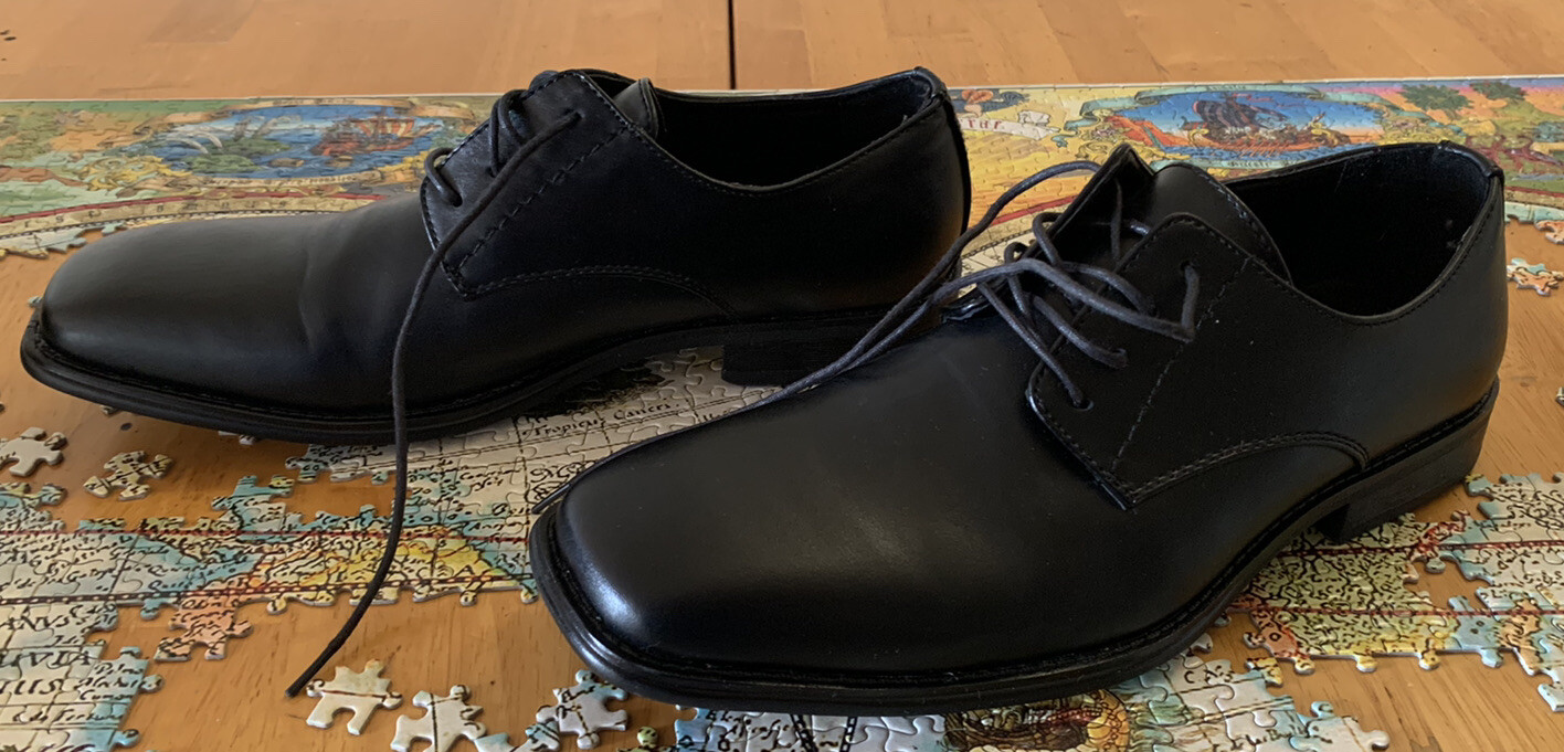 SAOLA Scarpe uomo Alfani taglia 10 5 nere punta quadrata