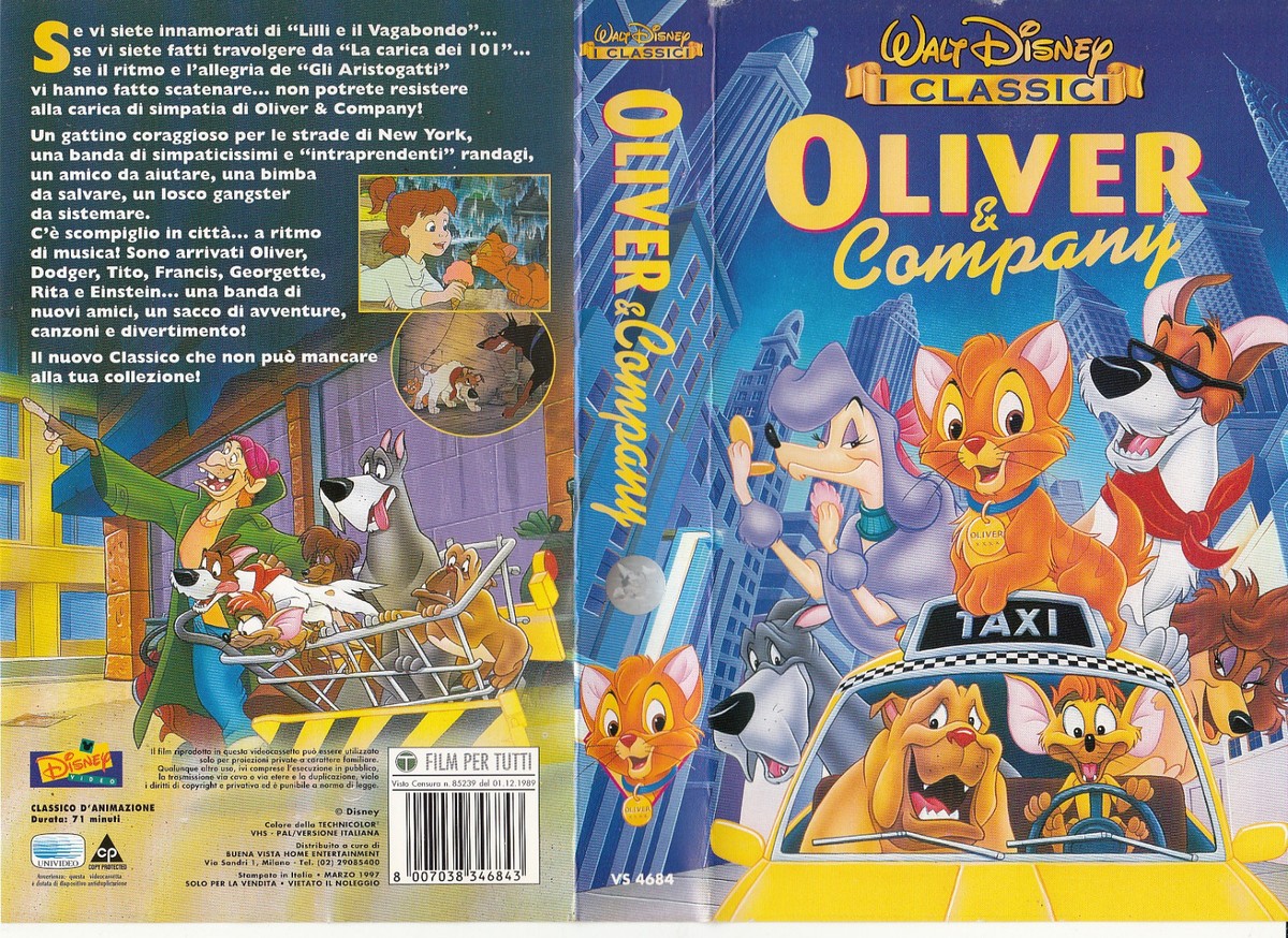 EBi　Dio Mio　VHS Oliver e Company (1989) VHS | eBay UK