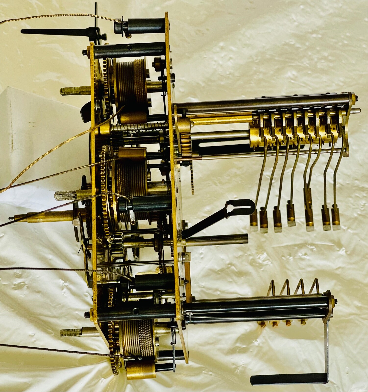 HERSCHEDE CABLE WOUND TRIPLE CHIME MOVEMENT