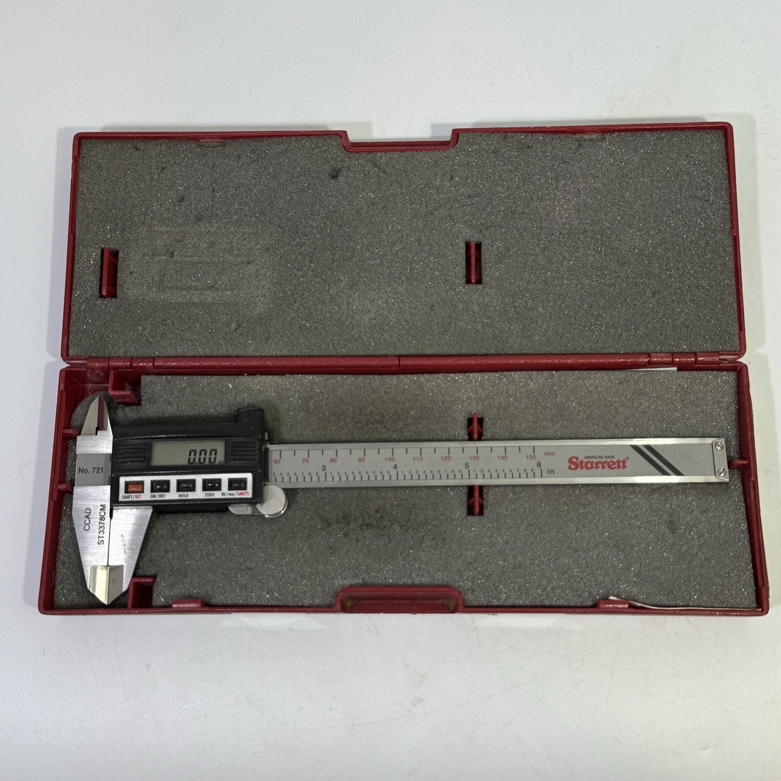 Starrett Digital Caliper Model 721 In Case eBay