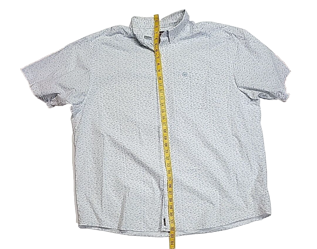 Ariat Pro Series Geormetric Pattern Boots Flag Western Cowboy Flannel Men's  XXL