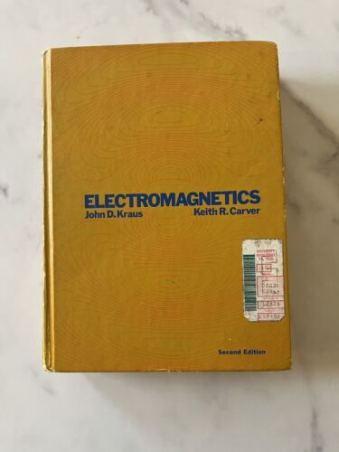 ELEKTROMAGNETYKA Druga edycja autorstwa Johna Krausa i Keitha Carvera 1973 McGraw Hill - Zdjęcie 1 z 6