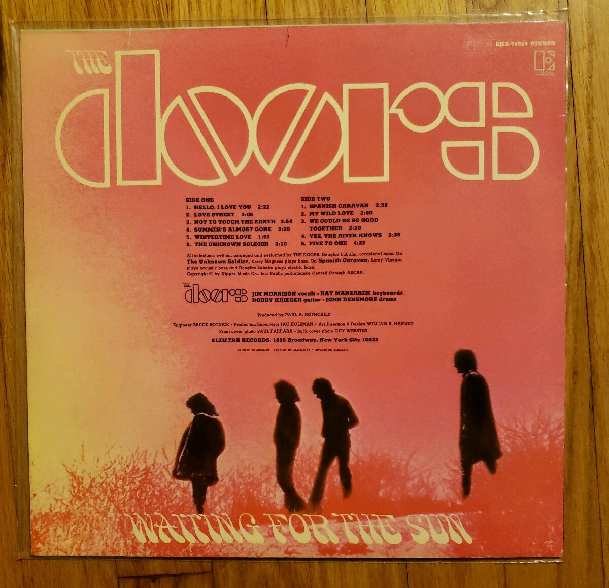 THE DOORS - WAITING FOR THE SUN LP Vinyl Gold Label GEMA 1968 JIM