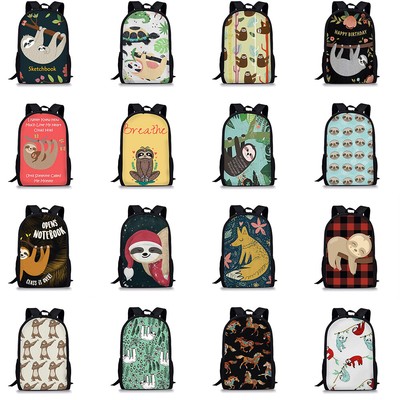 sloth school backpack