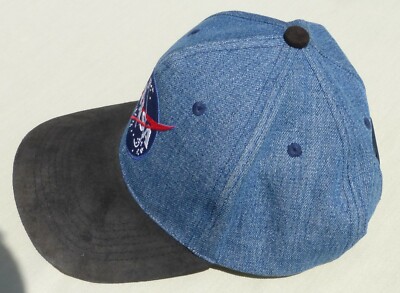 NASA Adjustable Denim Ball Cap Great Condition Aeronautical Space