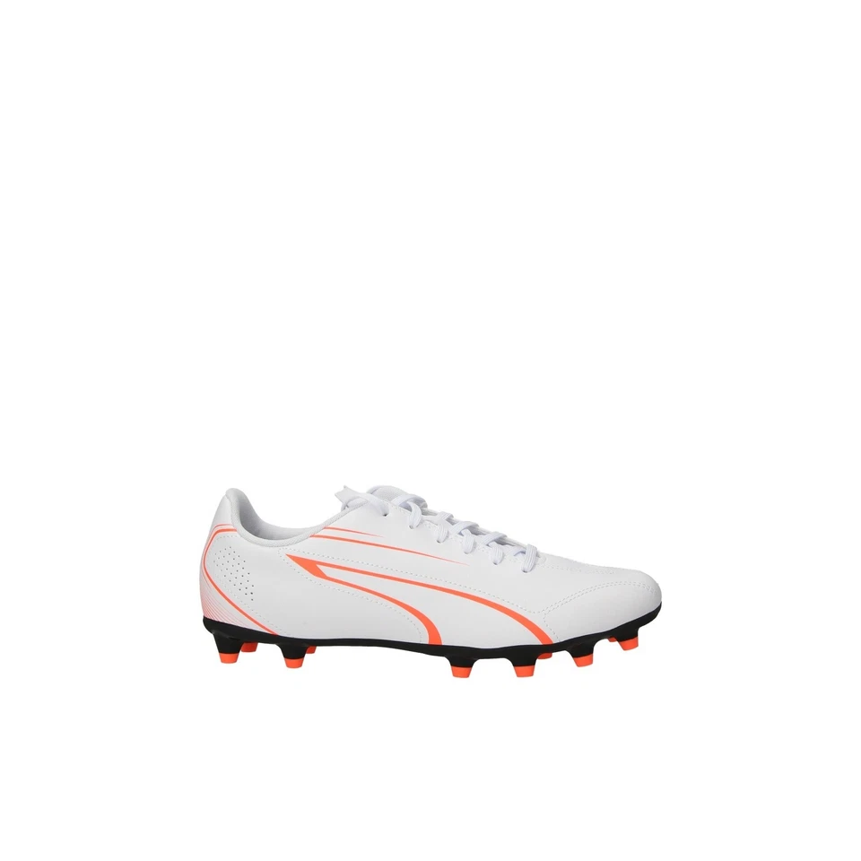 SCARPE PUMA VITORIA FG/AG PUMA WHITE-GLOWING RED UOMO 107483 10
