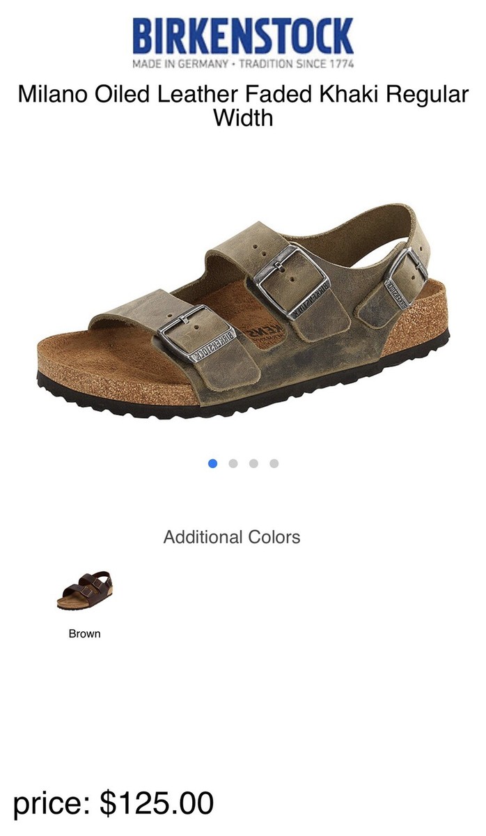Birkenstock Milano Unisex Sandal In Dark Brown Size US 12 = 45 EU Regular Fit Birkenstock Milano Sandal - Men main image 3