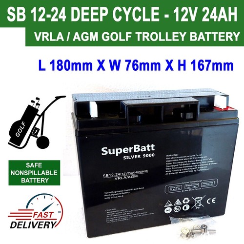 SB1224 12V 24AH (20AH 22AH) VRLA AGM Sealed Rechargeable Golf Trolley