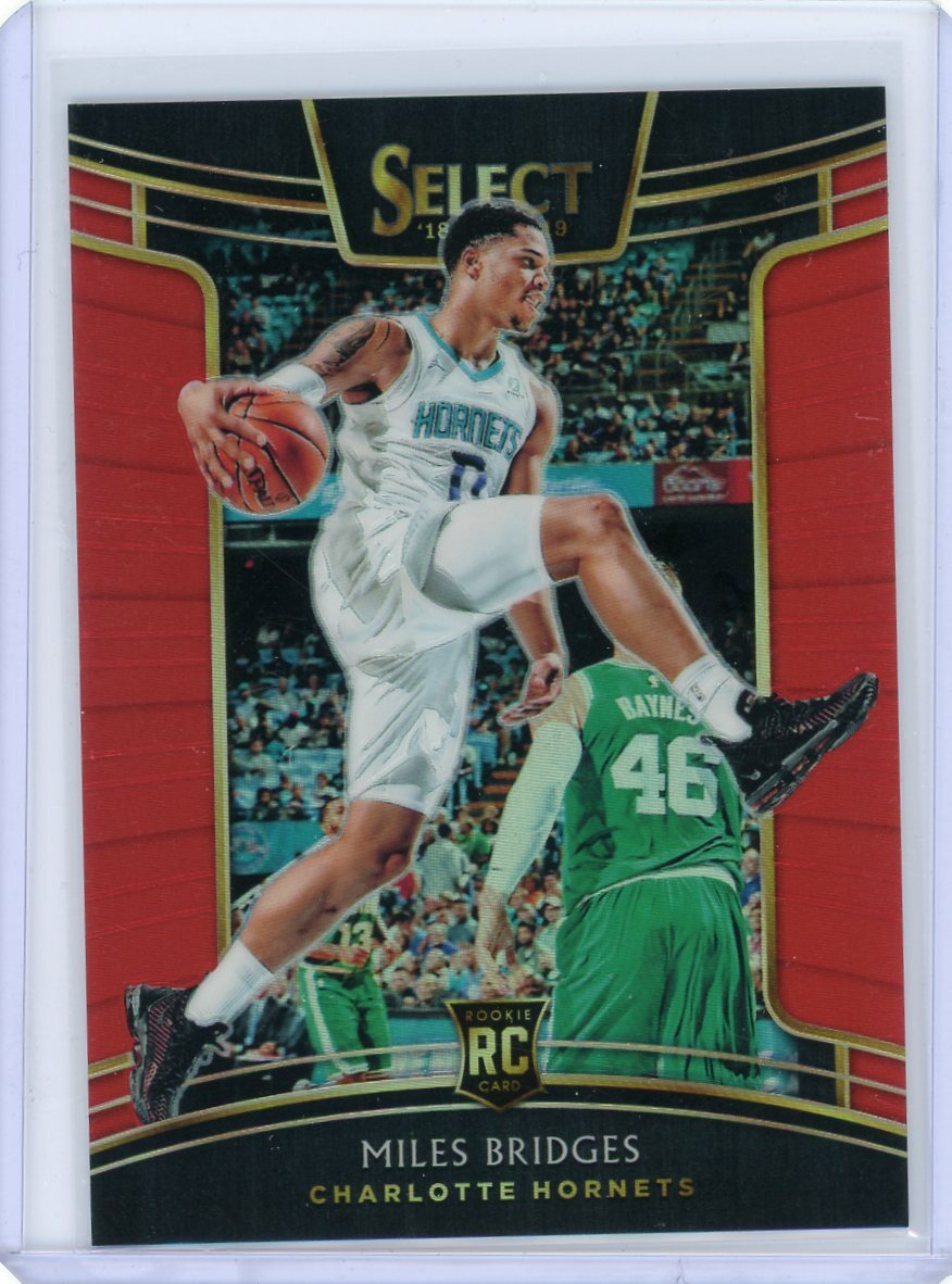 2018-19 Panini Select Red Prizm Rookie #17 Miles Bridges No 113 of 199