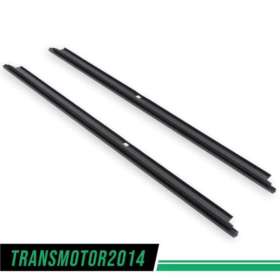 Outer Window Sweep Felt Rear Kit Set of 2 Fit For Chevy GMC Cadillac Truck Black - Image 4 of 4