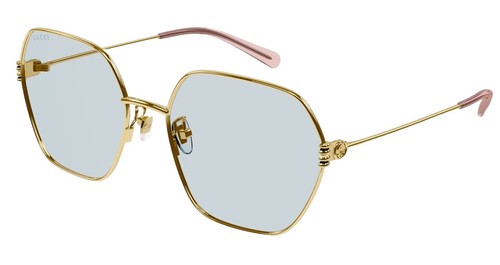 Gucci Women Sunglasses Gold Brown Geometric GG1604S 002  display picture 3