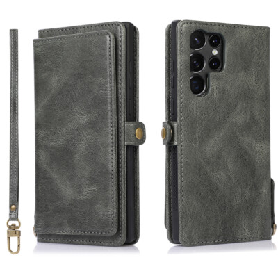 For Samsung Galaxy A91 A72 A54 A42 A33 Multi Card Slot Split Wallet Phone Case