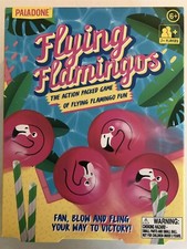 Edad 6+ Nuevo FLYING FLAMINGOS Juego de Cartas de Ping Pong Pelota Paquete de Acción por Paladone
