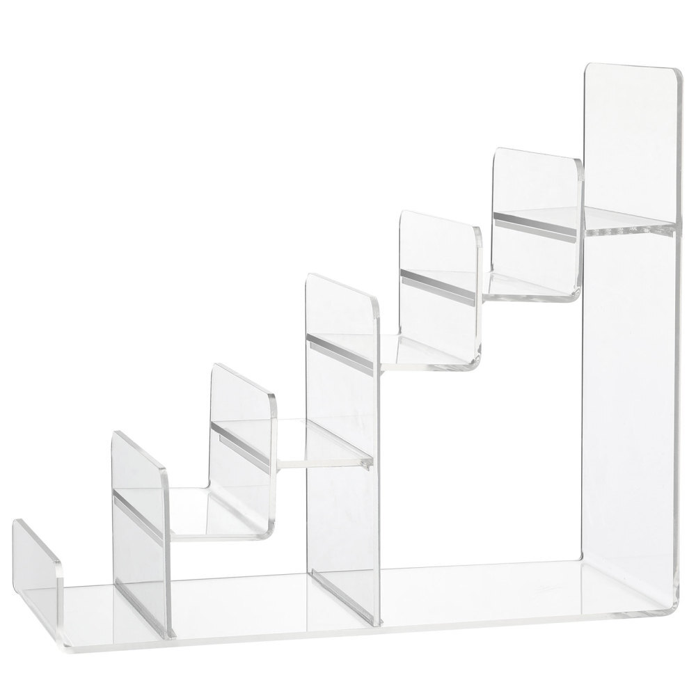Jewelry Organizer Trapezoid Display Stand Transparent Rack Acrylic Purse-image