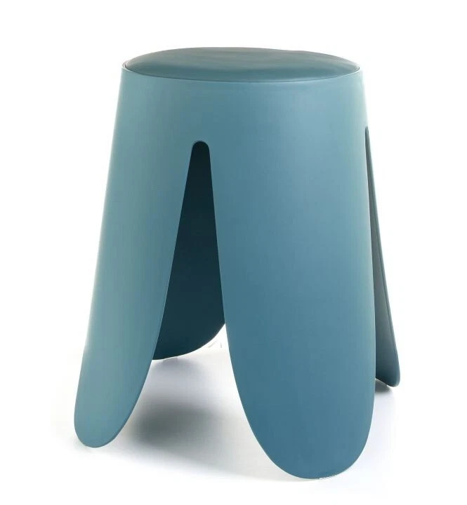 Sgabello Pouf Colorato Sovrapponibile Design in Metallo Cuscino Impilabile 46 cm, fotografia 4 di 12