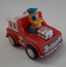 Walt Disney Productions Donald Duck Fire Truck Vehicle Toy Hong Kong Vintage    