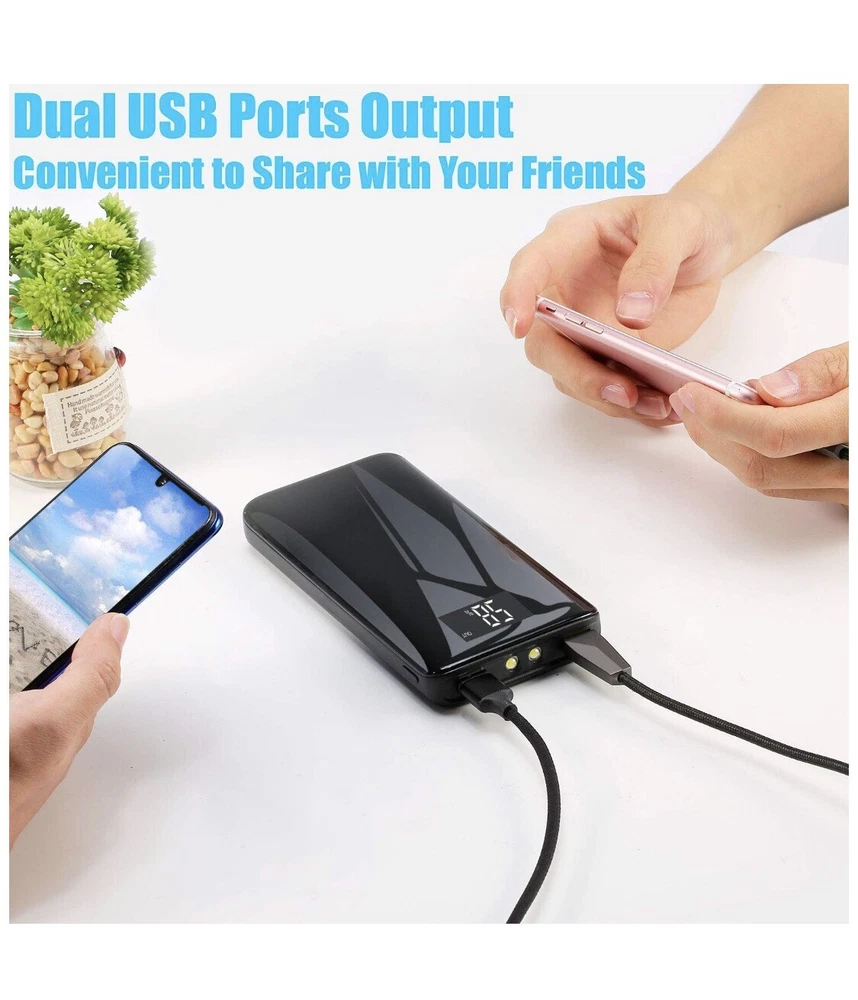 Power Bank 24000mAh Portable Charger with LED Light with SOS Signal Function, Ba Power Bank 24000mAh Portable Charger with LED Light with SOS Signal Function, Ba