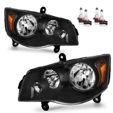 Pair Headlight For 2008-2016 Chrysler Town&Country 2011-2020 Dodge Grand Caravan