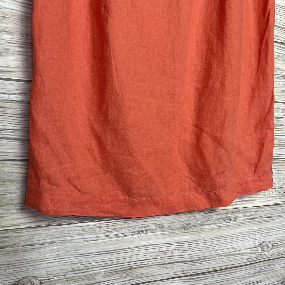 j jill orange linen dress J. Jill Linen Shirt Dresses for sale