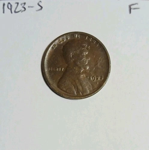 1923-S Lincoln Wheat Cent San Francisco Mint Fine