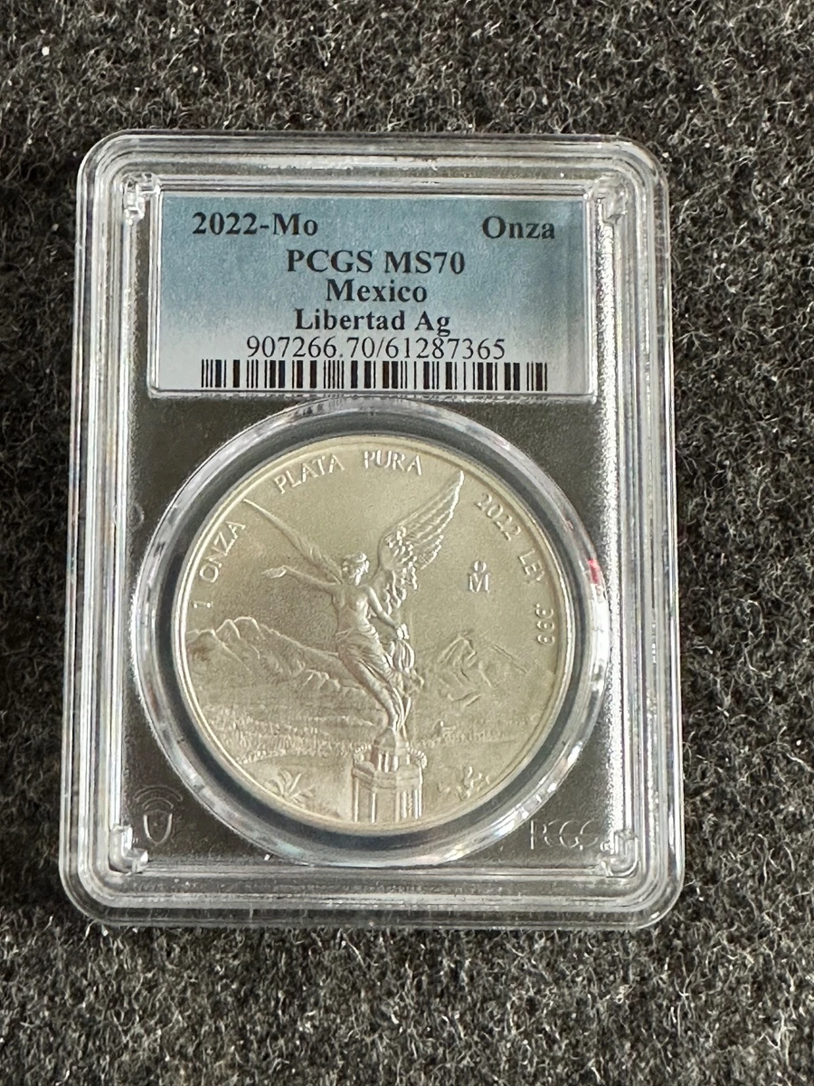 Mexican Libertad Silver Bullion Coins Grade MS 70 1 oz Precious