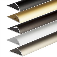 930x35.5mm ANODISED ALUMINIUM SINGLE EDGE CARPET COVER STRIP DOOR FLOOR BAR TRIM