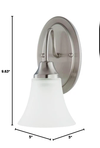 Holman 41806-962. 1-light Brushed Vanity Style. Brushed Nickel. - Picture 2 of 3