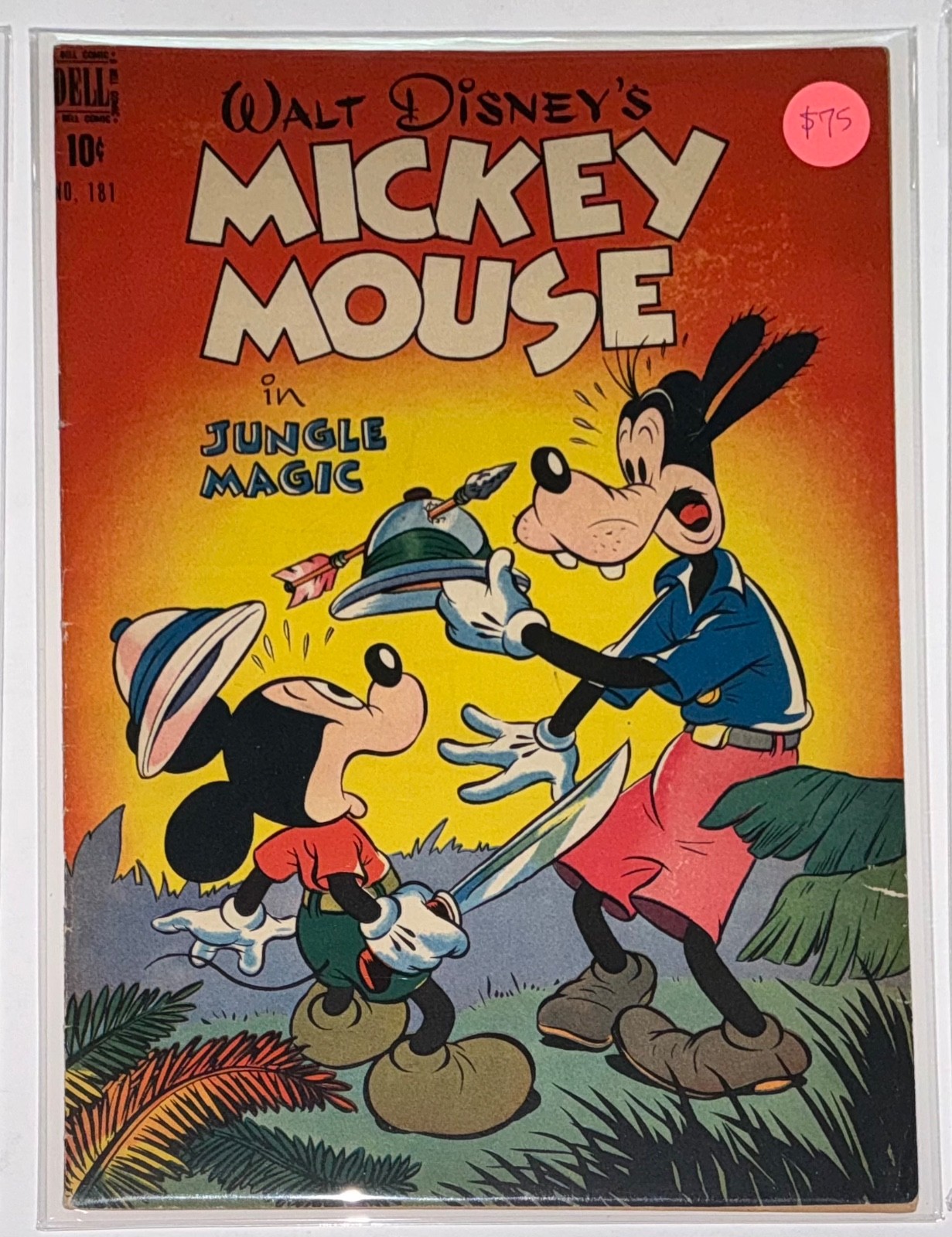 1947 DELL Mickey Mouse Four Color #181 Comic Book Mid Grade GOLDEN AGE ...