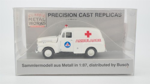Busch H0 9830150 Ford ambulancia (Classic Metal Works) | Zustand: Gebraucht