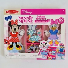Melissa  Doug Disney Minnie Mouse Daisy Duck Deluxe Wooden Magnetic Dress Up