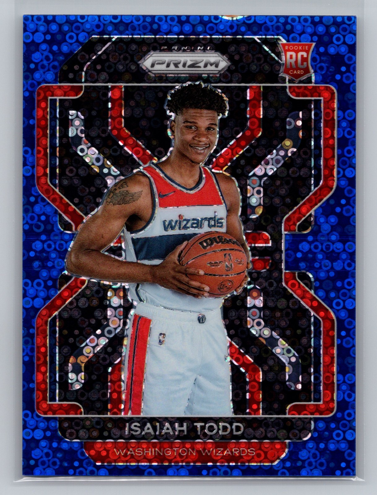 2021-22 Panini Prizm Isaiah Todd Blue Fast Break Disco /150 Rookie #299 6816