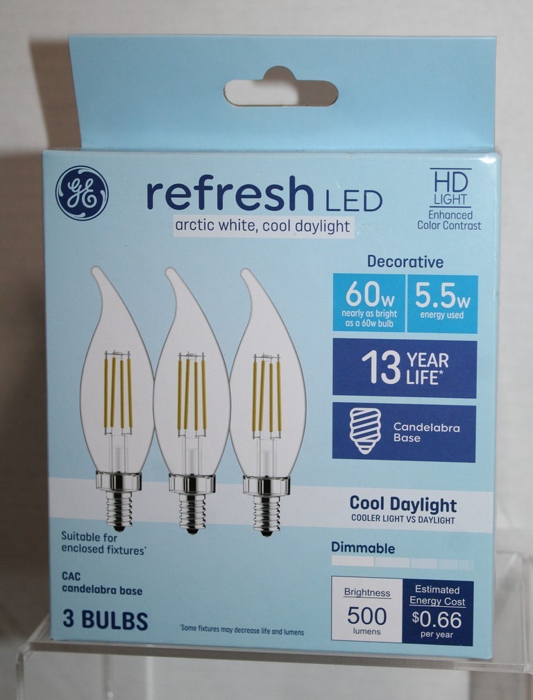 Cac Candelabra Base Cool Daylight 3-pack