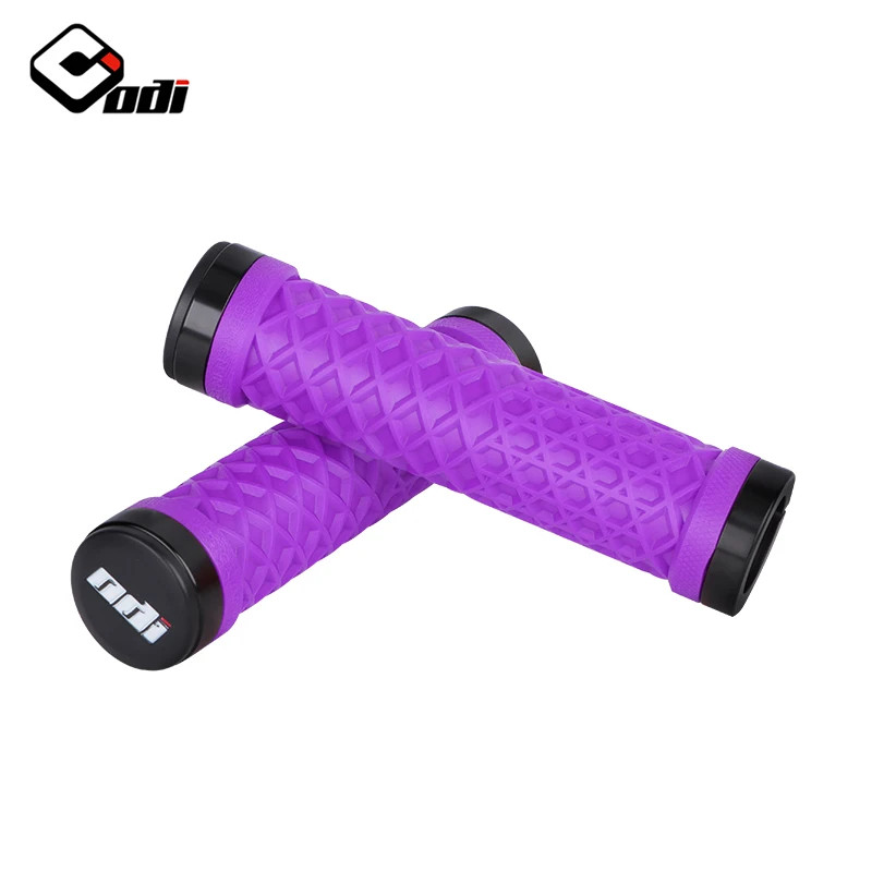 Van Bicycle Handlebar Grips Lock-On Anti-slip Shock Absorption Double Lock Ring