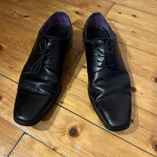 Vintage English Made John White Guildhall Black  Men’s Dress Shoe Size 43 VGC